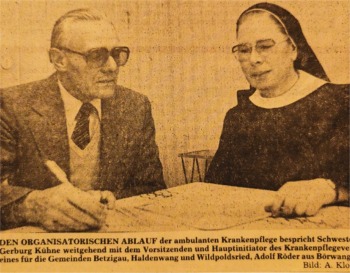 historie ambulante Krankenpflege Betzigau Haldenwang Wildpoldsried